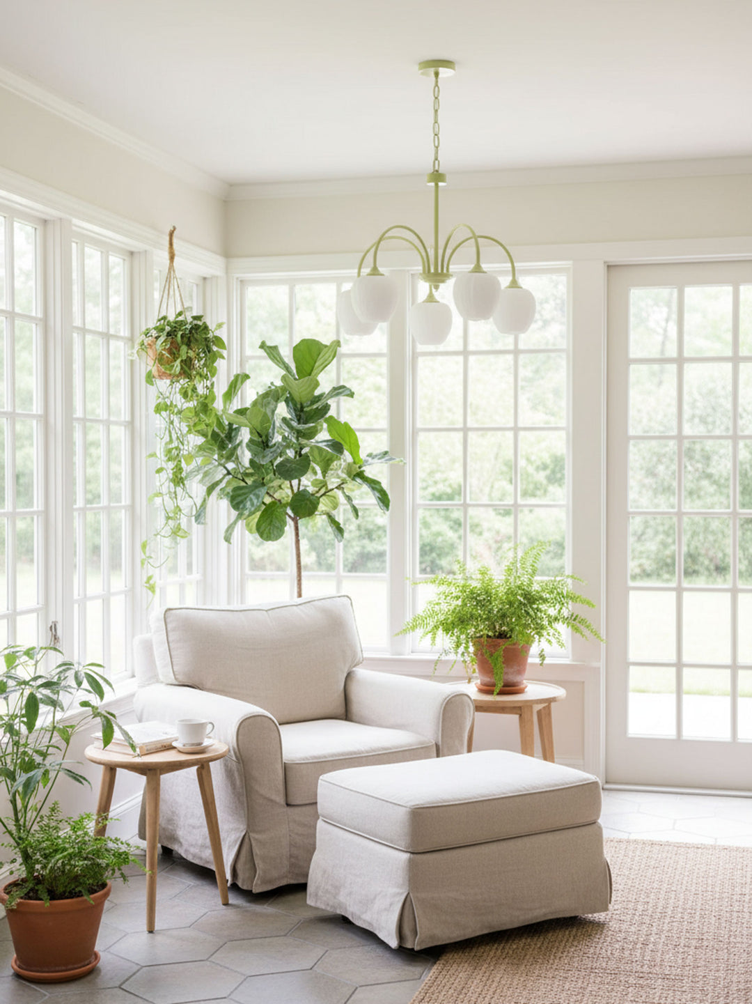 Tulip Matcha Chandelier - Vakkerlight