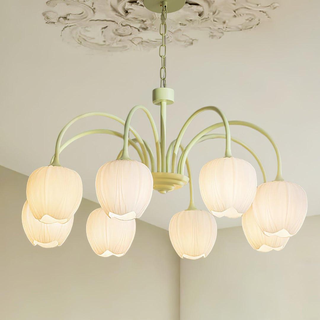 Tulip Matcha Chandelier - Vakkerlight