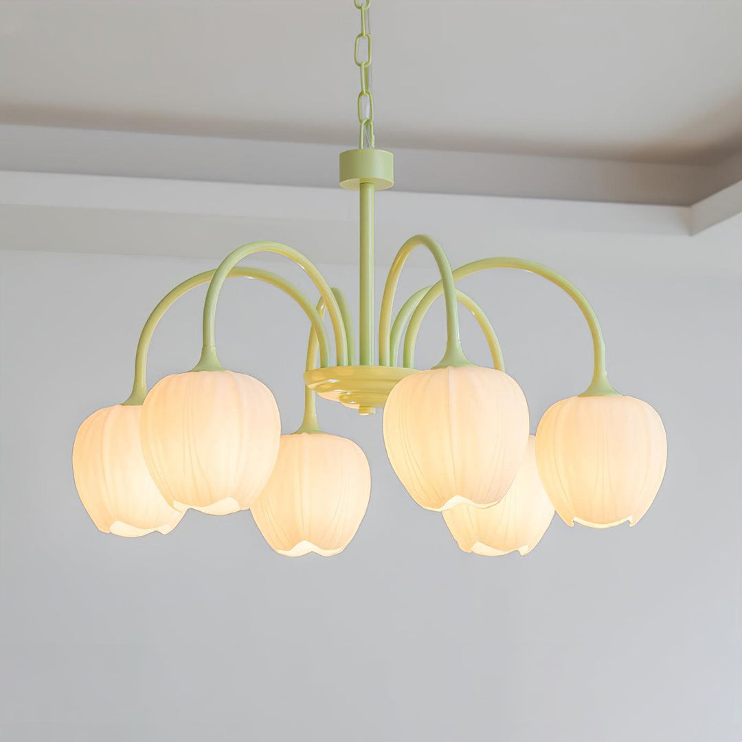 Tulip Matcha Chandelier - Vakkerlight