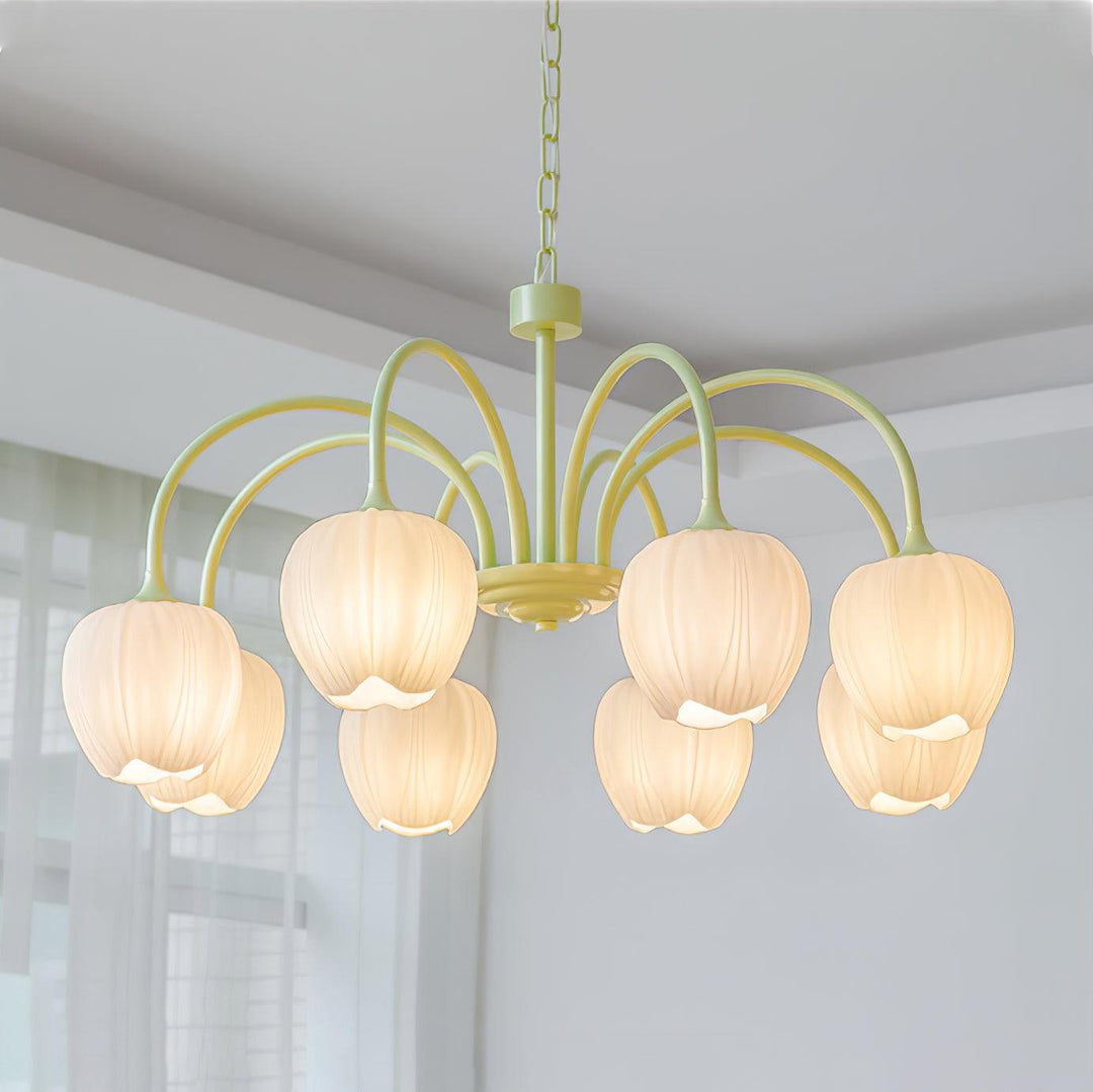 Tulip Matcha Chandelier - Vakkerlight