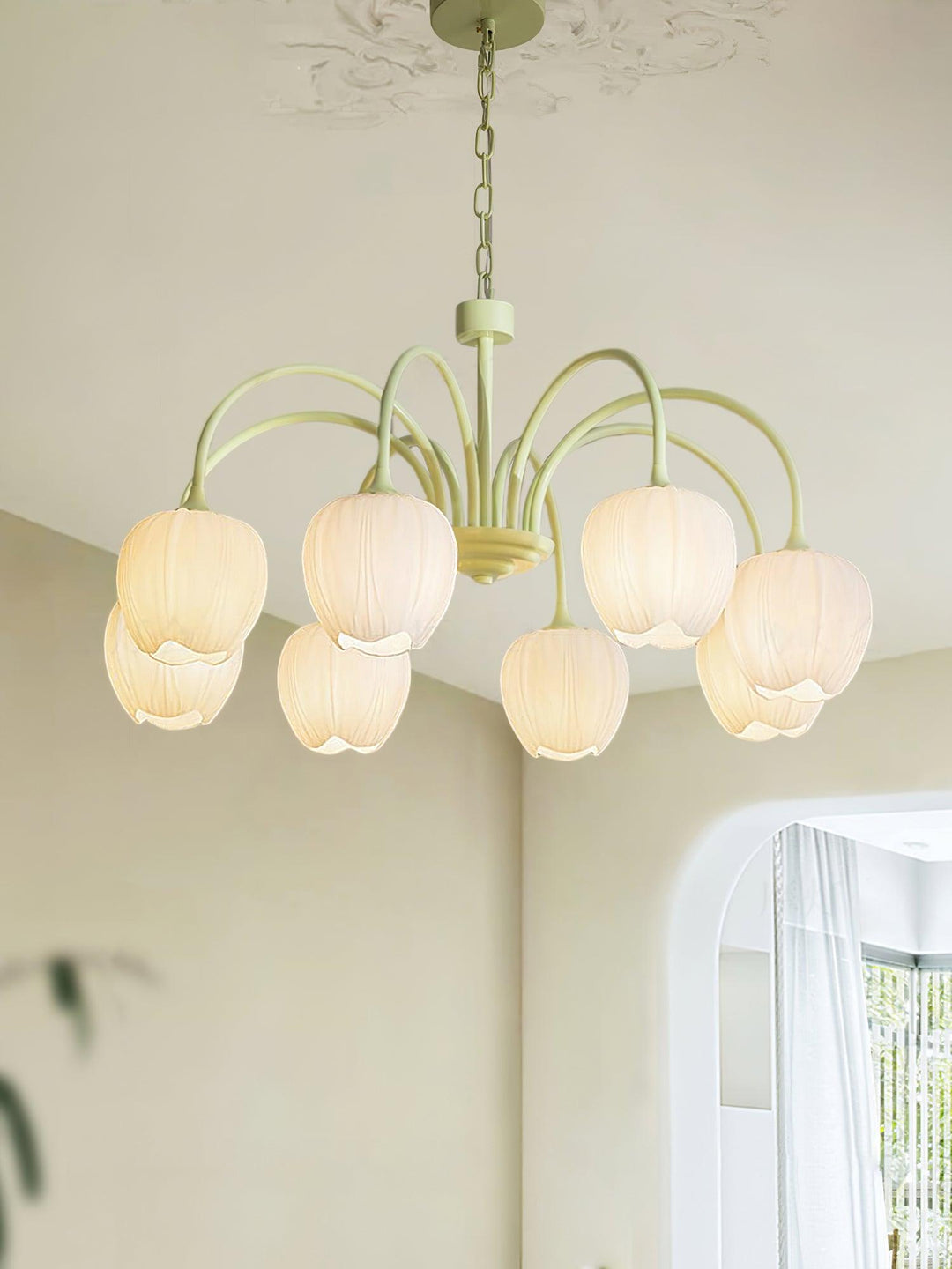 Tulip Matcha Chandelier - Vakkerlight