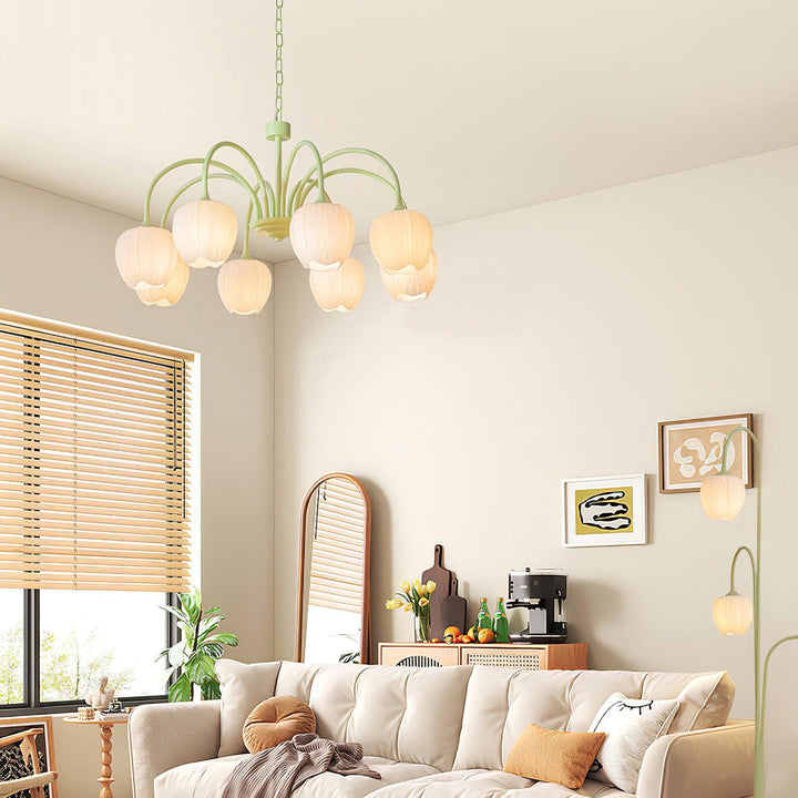 Tulip Matcha Chandelier - Vakkerlight