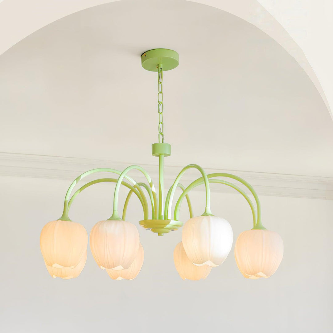 Tulip Matcha Chandelier - Vakkerlight