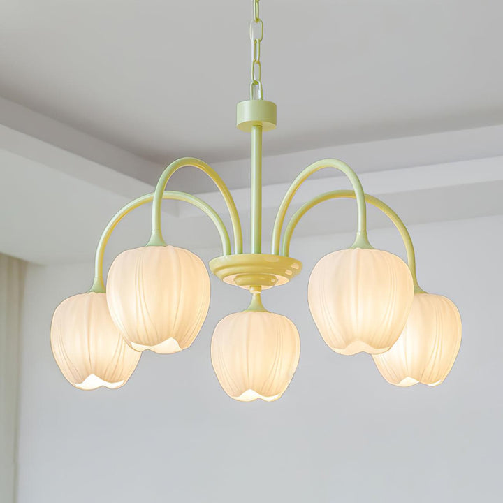 Tulip Matcha Chandelier - Vakkerlight