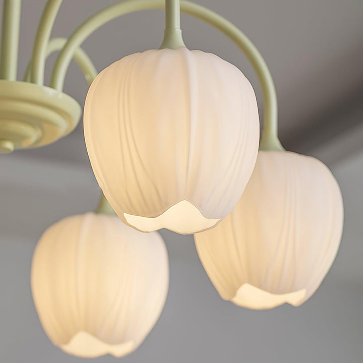 Tulip Matcha Chandelier - Vakkerlight