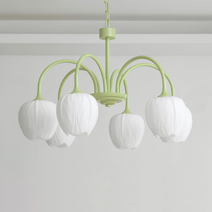 Tulip Matcha Chandelier - Vakkerlight