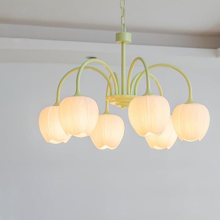 Tulip Matcha Chandelier - Vakkerlight