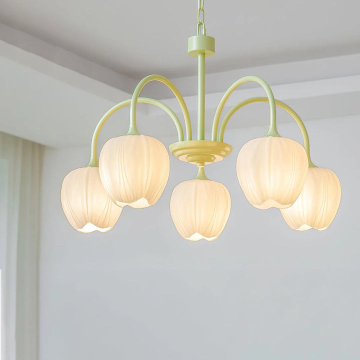 Tulip Matcha Chandelier - Vakkerlight