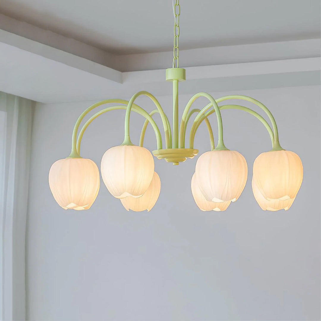 Tulip Matcha Chandelier - Vakkerlight
