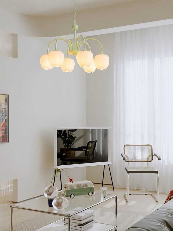 Tulip Matcha Chandelier - Vakkerlight