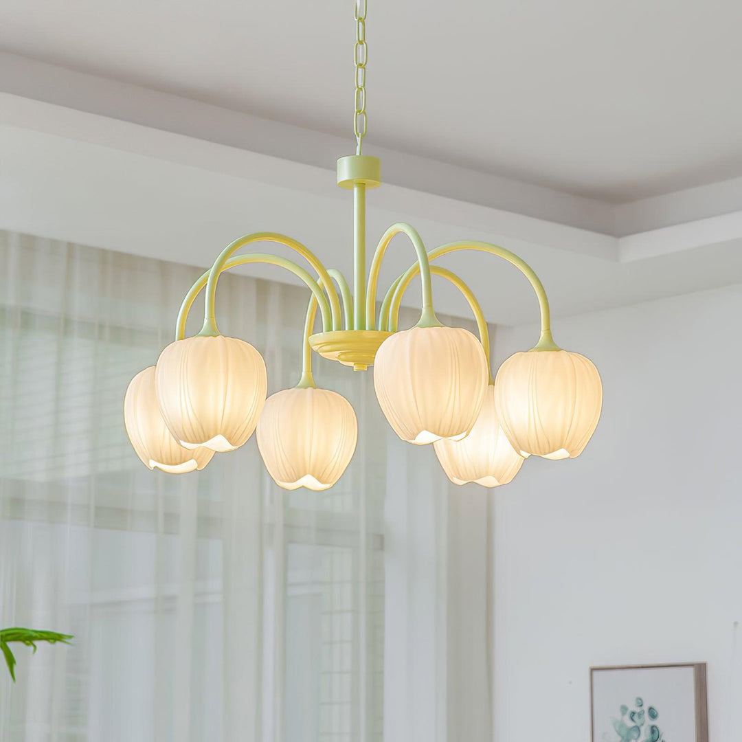 Tulip Matcha Chandelier - Vakkerlight