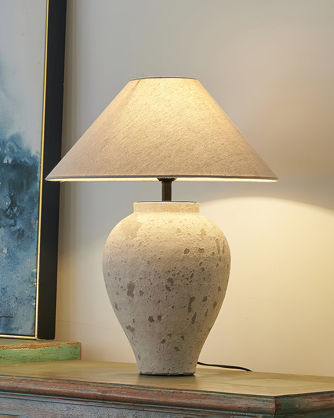 Tuscan Stone Table Lamp - Vakkerlight