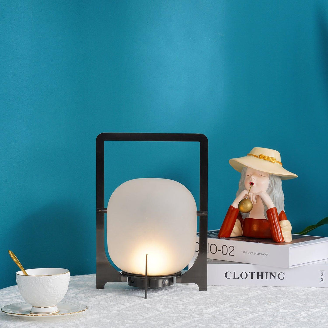 Black Twilight Lantern Table Lamp - Vakkerlight