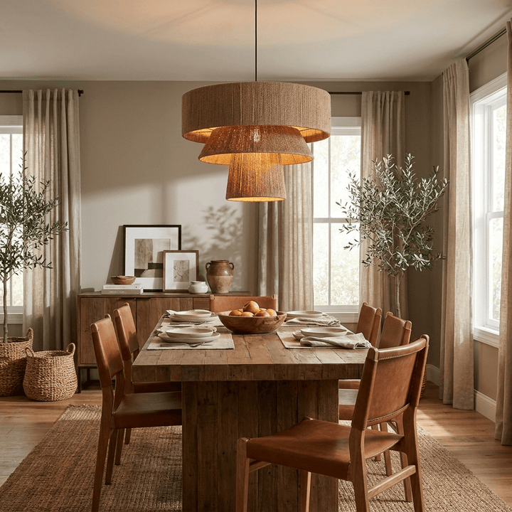 Twine Tiered Rope Pendant Lamp - Vakkerlight