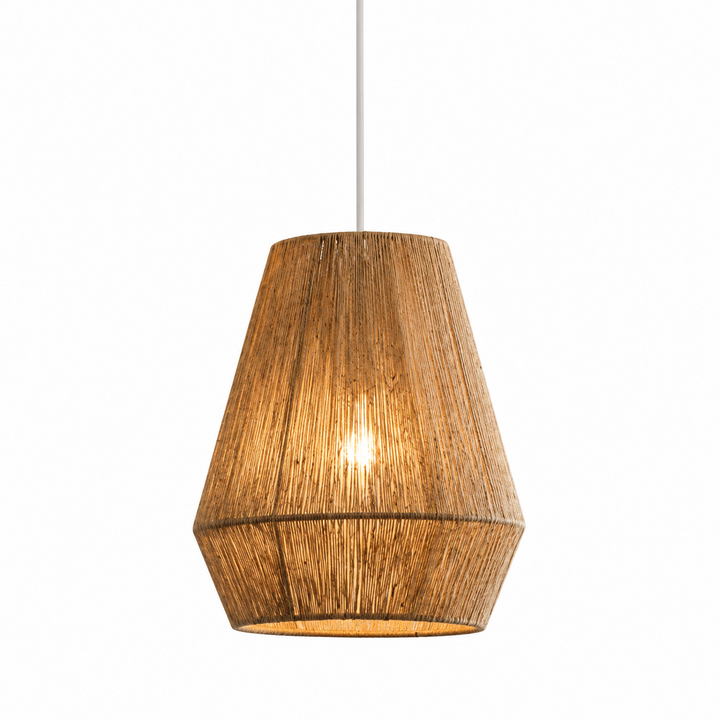 Twine Faceted Rope Pendant Lamp