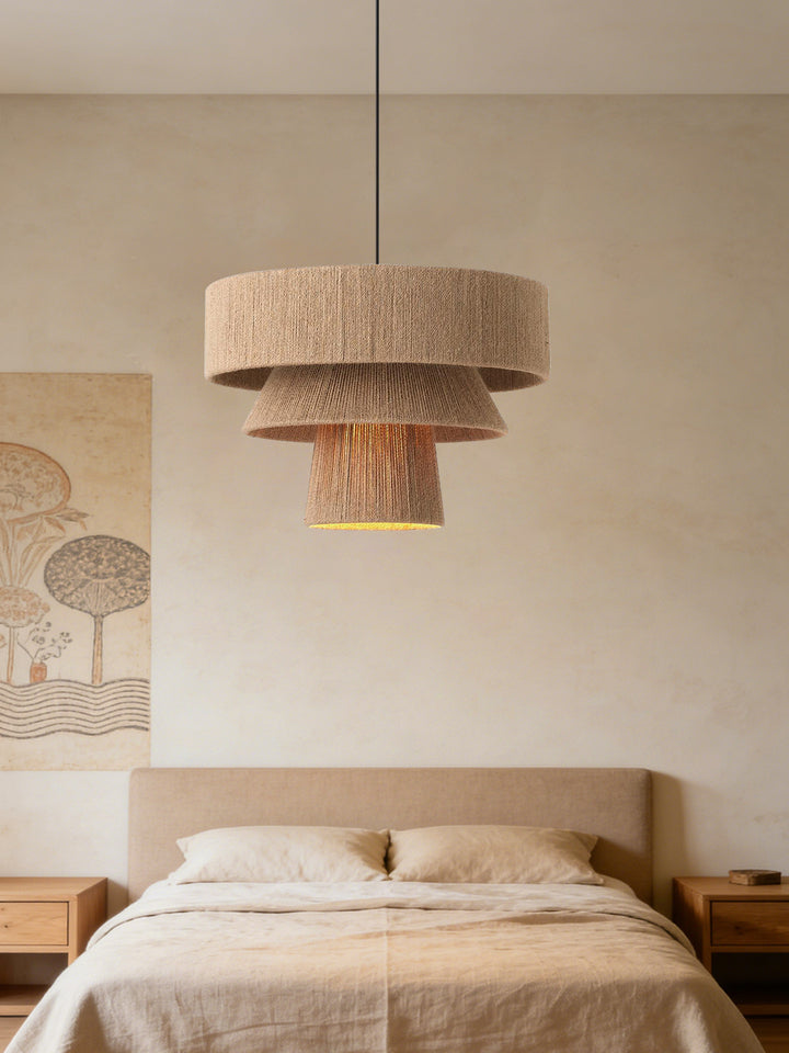 Twine Tiered Rope Pendant Lamp