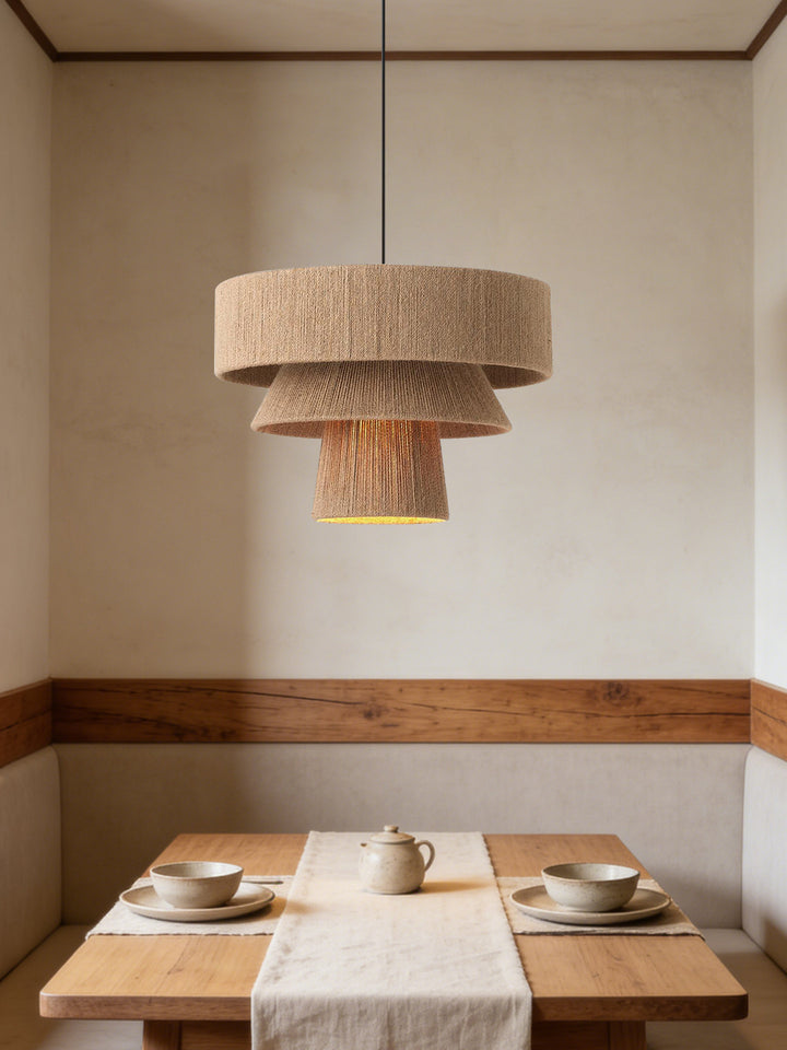 Twine Tiered Rope Pendant Lamp