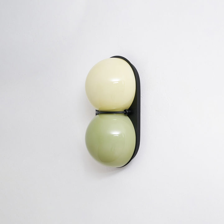 Two Globe Glass Wall Sconce
