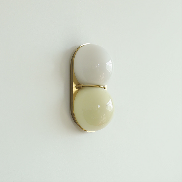Two Globe Glass Wall Sconce