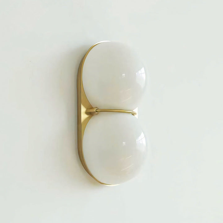 Two Globe Glass Wall Sconce