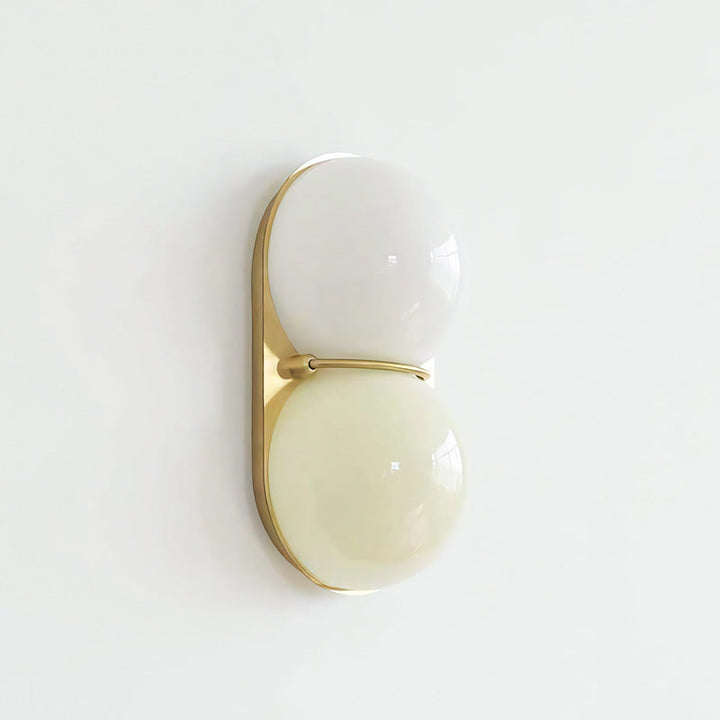 Two Globe Glass Wall Sconce