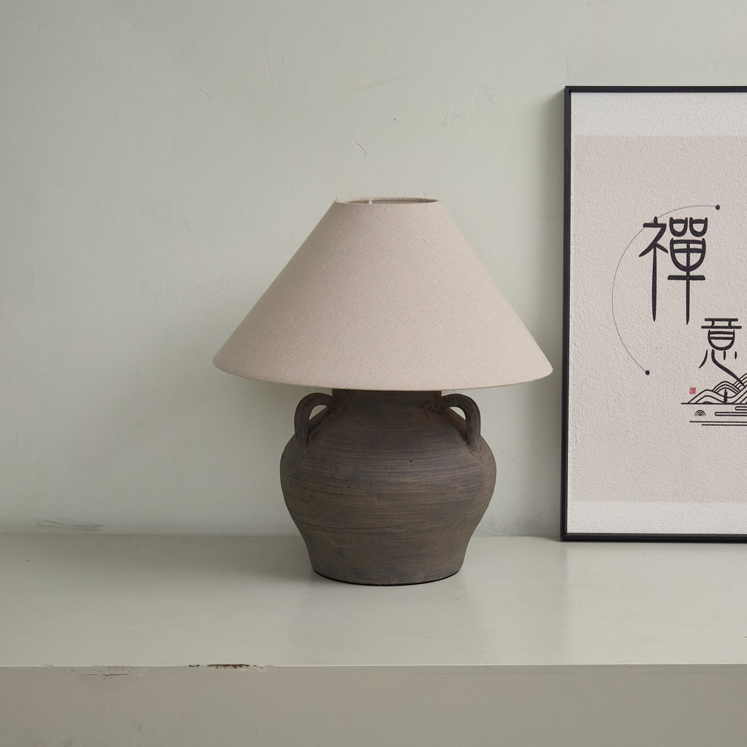 Two Handled Ceramic Jar Table Lamp - Vakkerlight