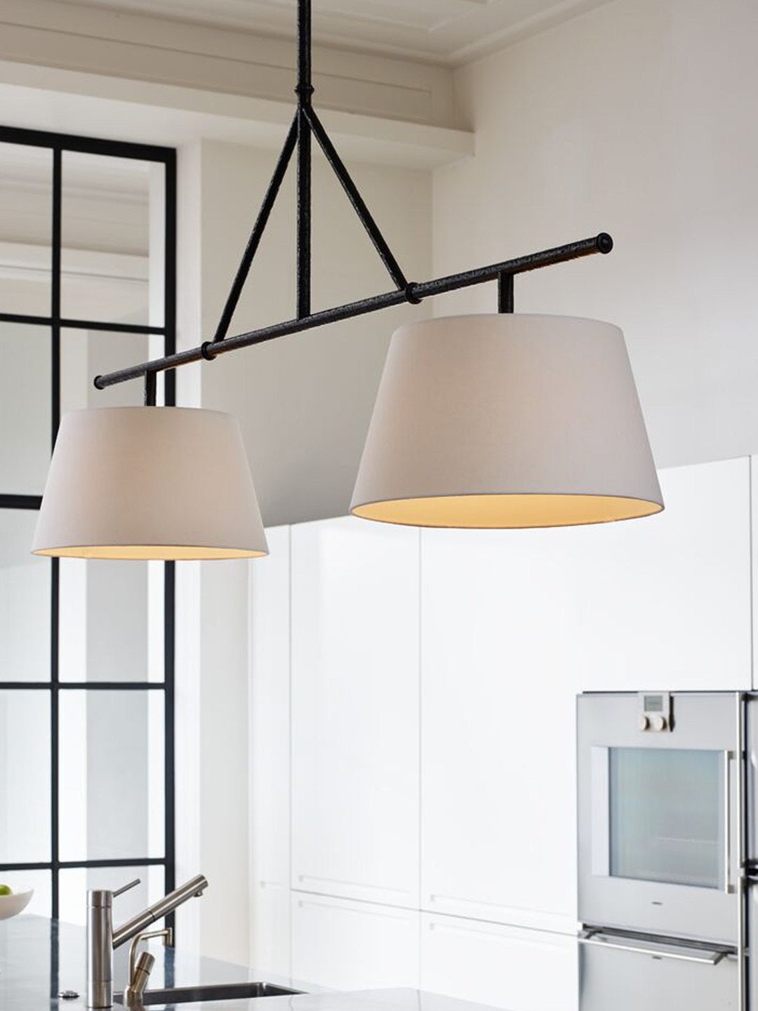 Two Light Linear Island Pendant Lamp - Vakkerlight