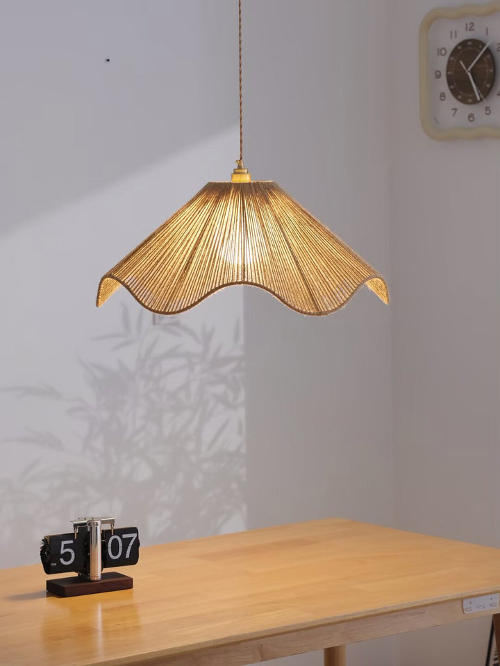 Lampe Suspension Umbel en Corde de Chanvre