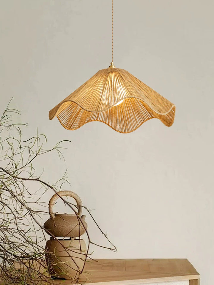 Lampe Suspension Umbel en Corde de Chanvre