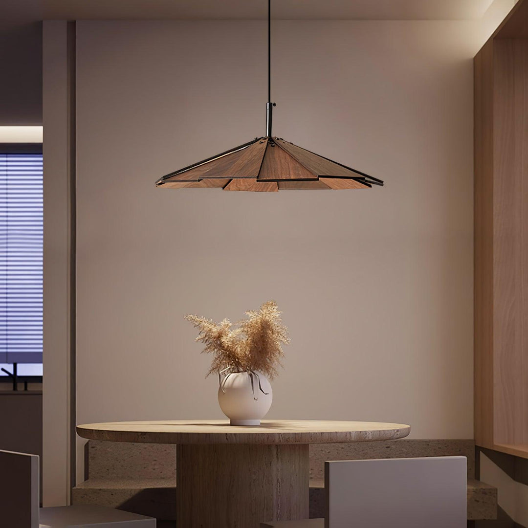 Umbrella Wooden Pendant Light - Vakkerlight