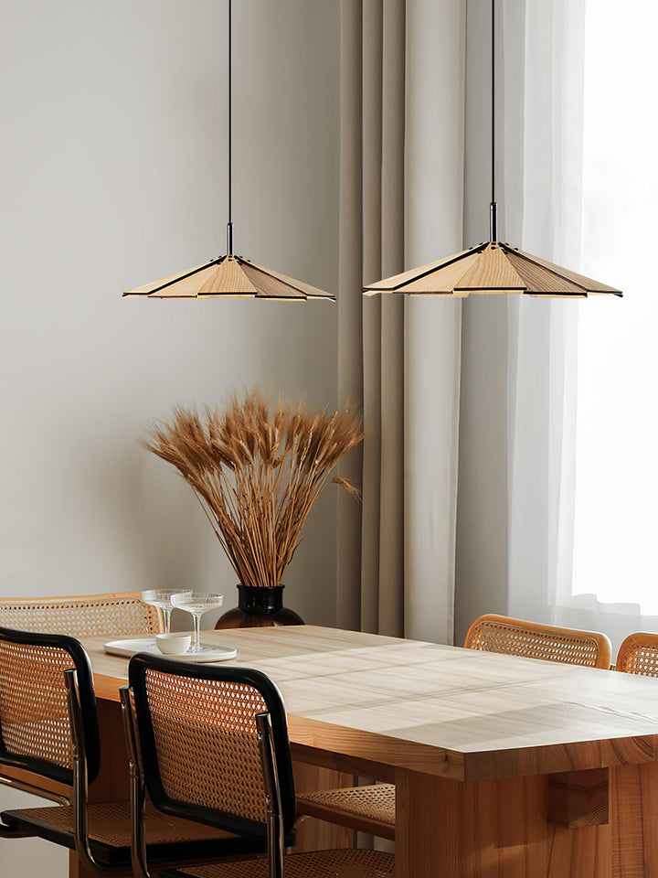 Umbrella Wooden Pendant Light - Vakkerlight