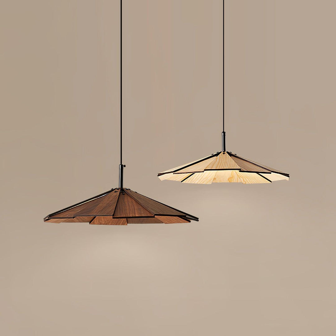 Umbrella Wooden Pendant Light - Vakkerlight