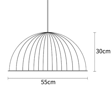 Felt Harmony Pendant Light — Dimension drawings 1