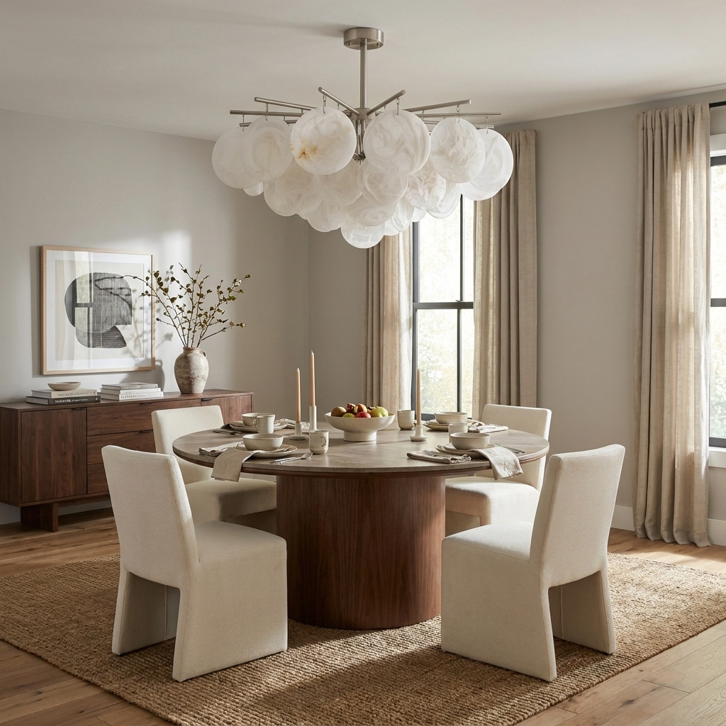 Urchin Alabaster Chandelier