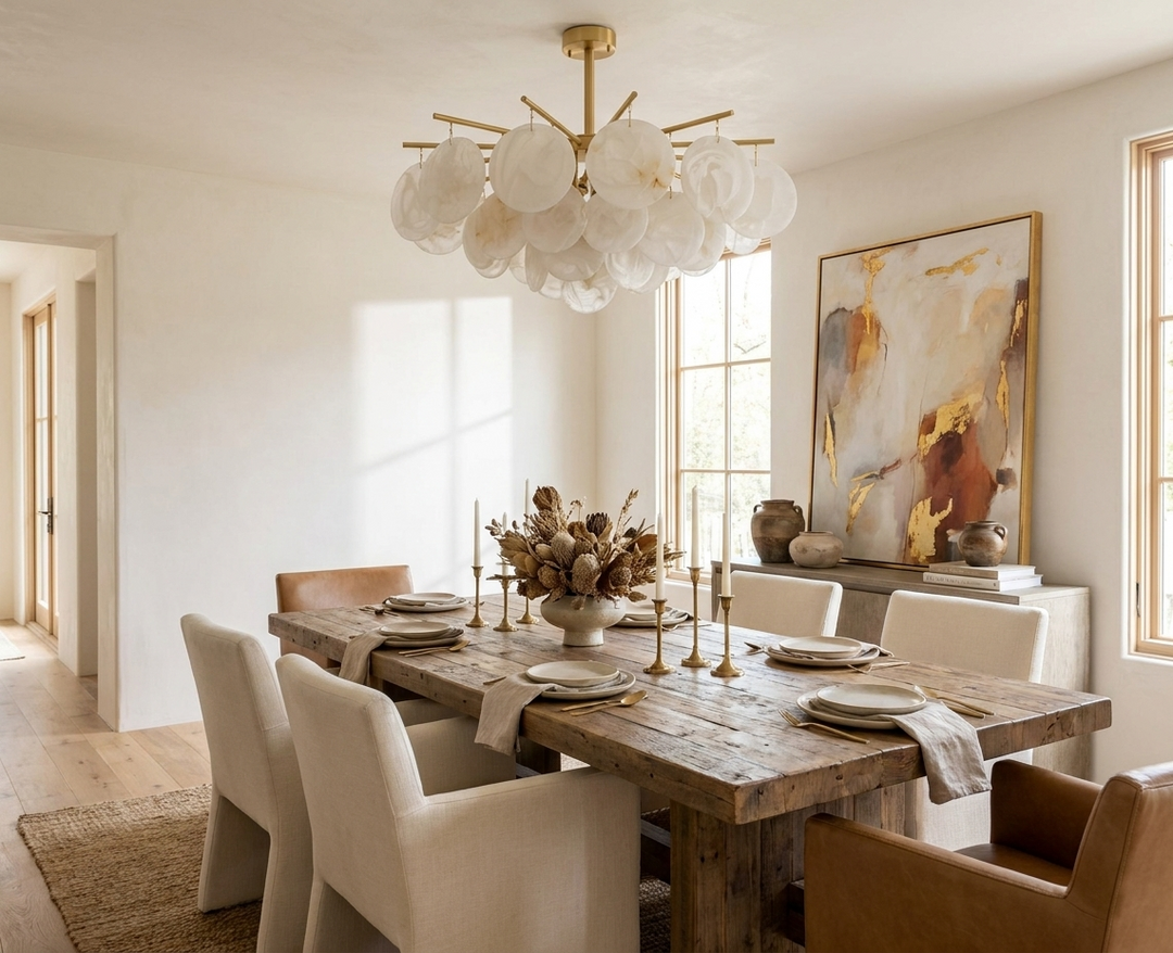 Urchin Alabaster Chandelier