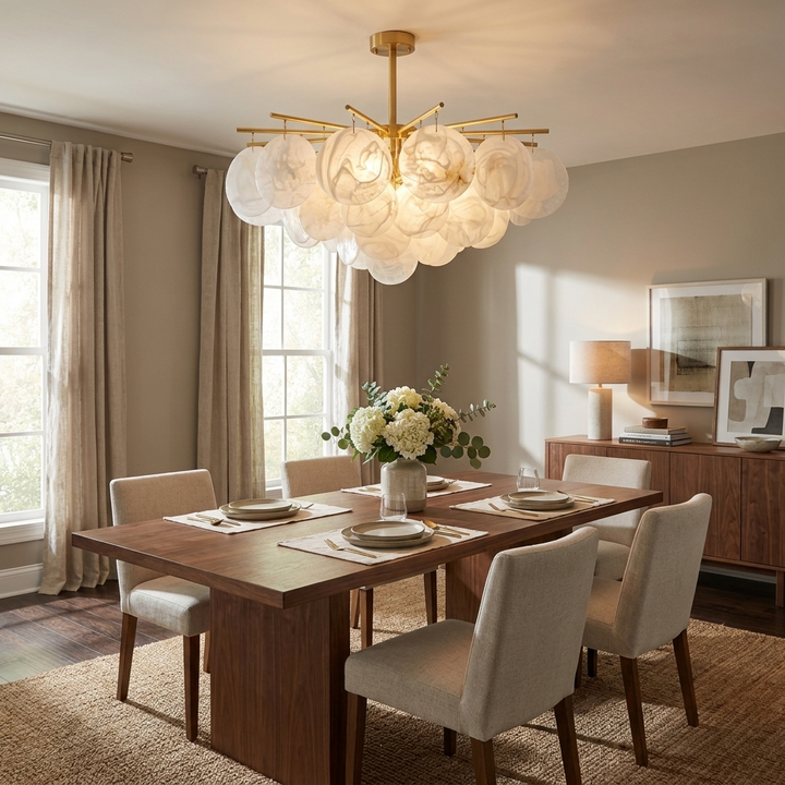 Urchin Alabaster Chandelier
