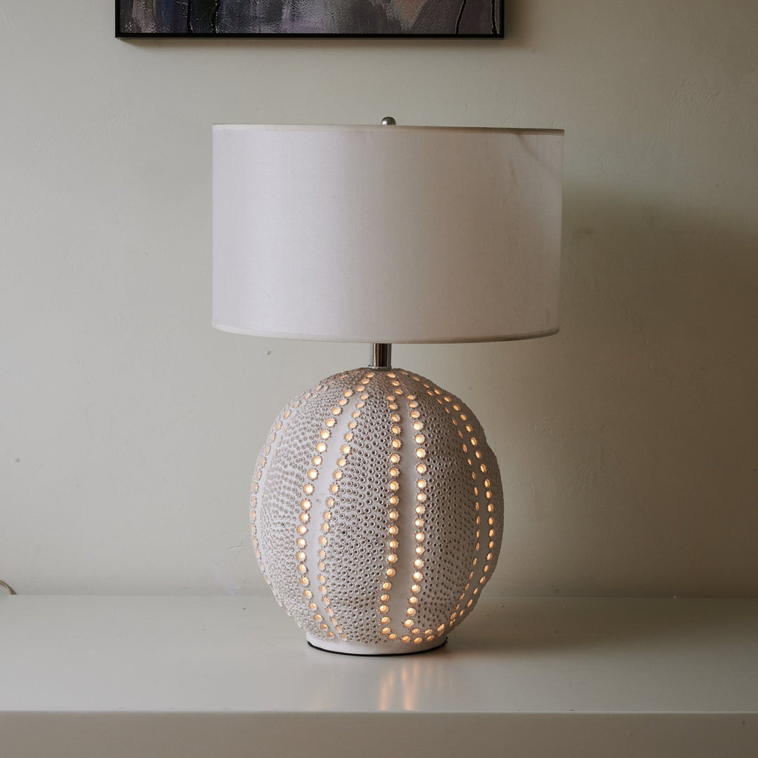 Urchin Textured Ceramic Table Lamp - Vakkerlight