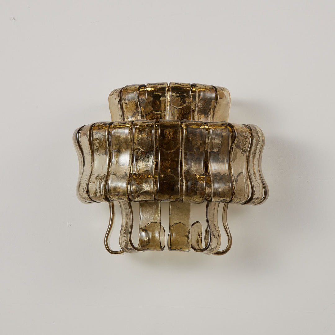Valena Ripple Glass Wall Sconce