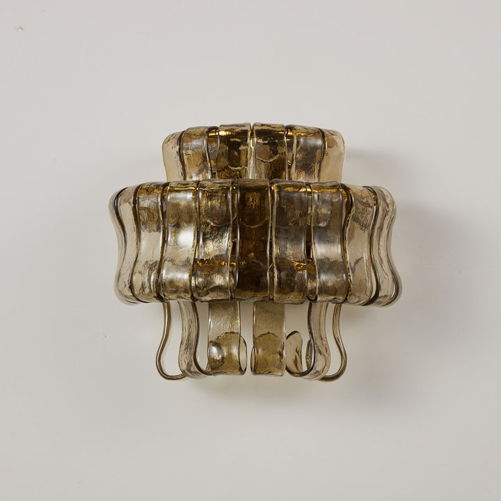 Valena Ripple Glass Wall Sconce