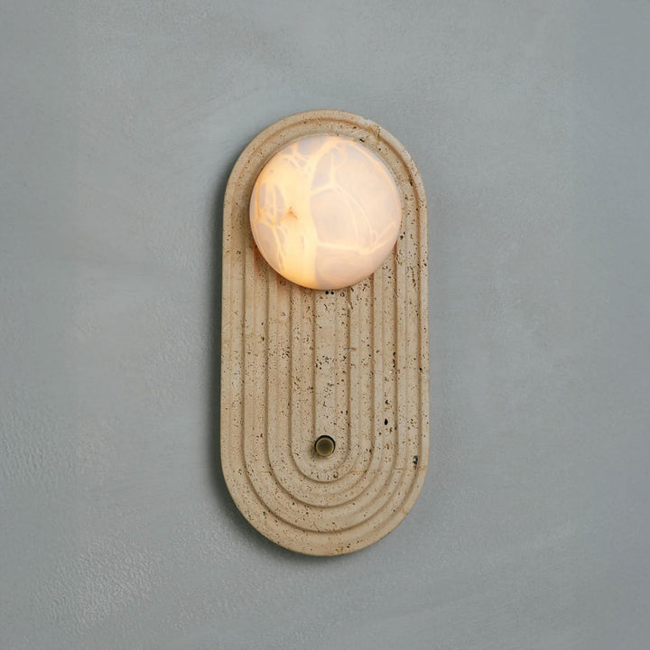 Valenne Stone Globe Wall Sconce