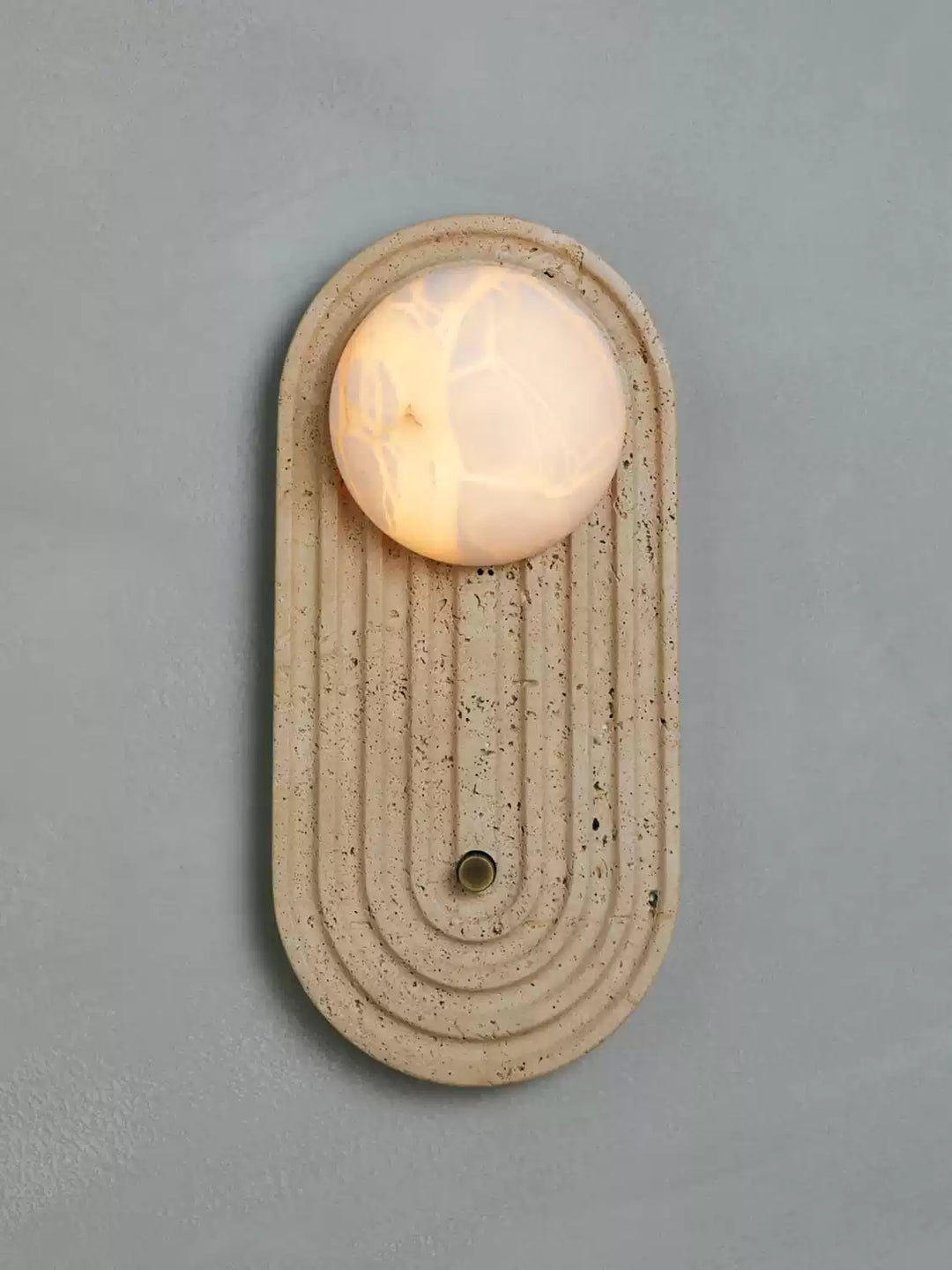 Valenne Stone Globe Wall Sconce