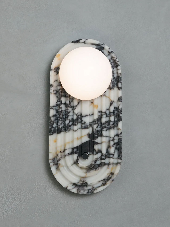 Valenne Stone Globe Wall Sconce