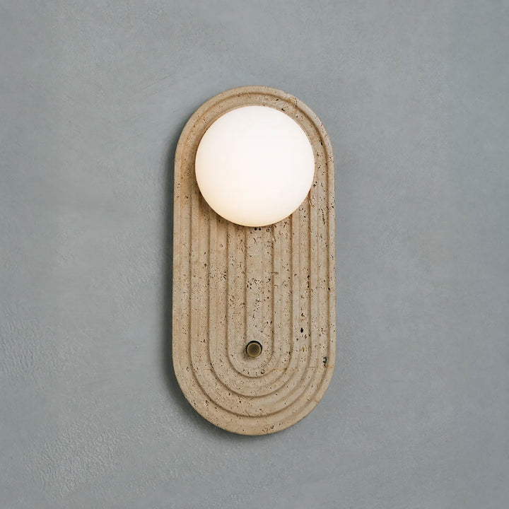 Valenne Stone Globe Wall Sconce