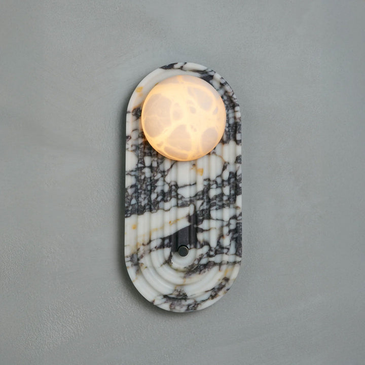 Valenne Stone Globe Wall Sconce