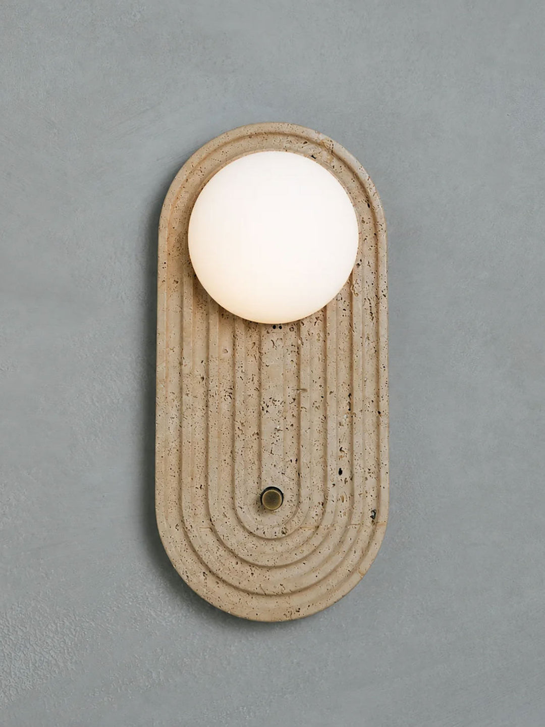 Valenne Stone Globe Wall Sconce