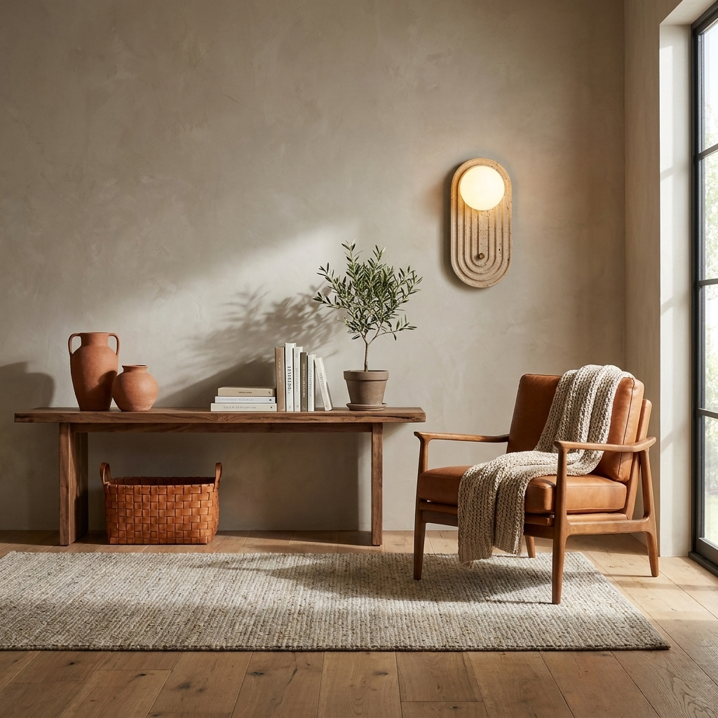 Valenne Stone Globe Wall Sconce