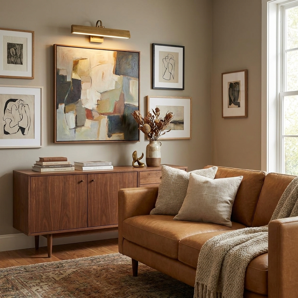 Valenne Vintage Brass LED Picture Light