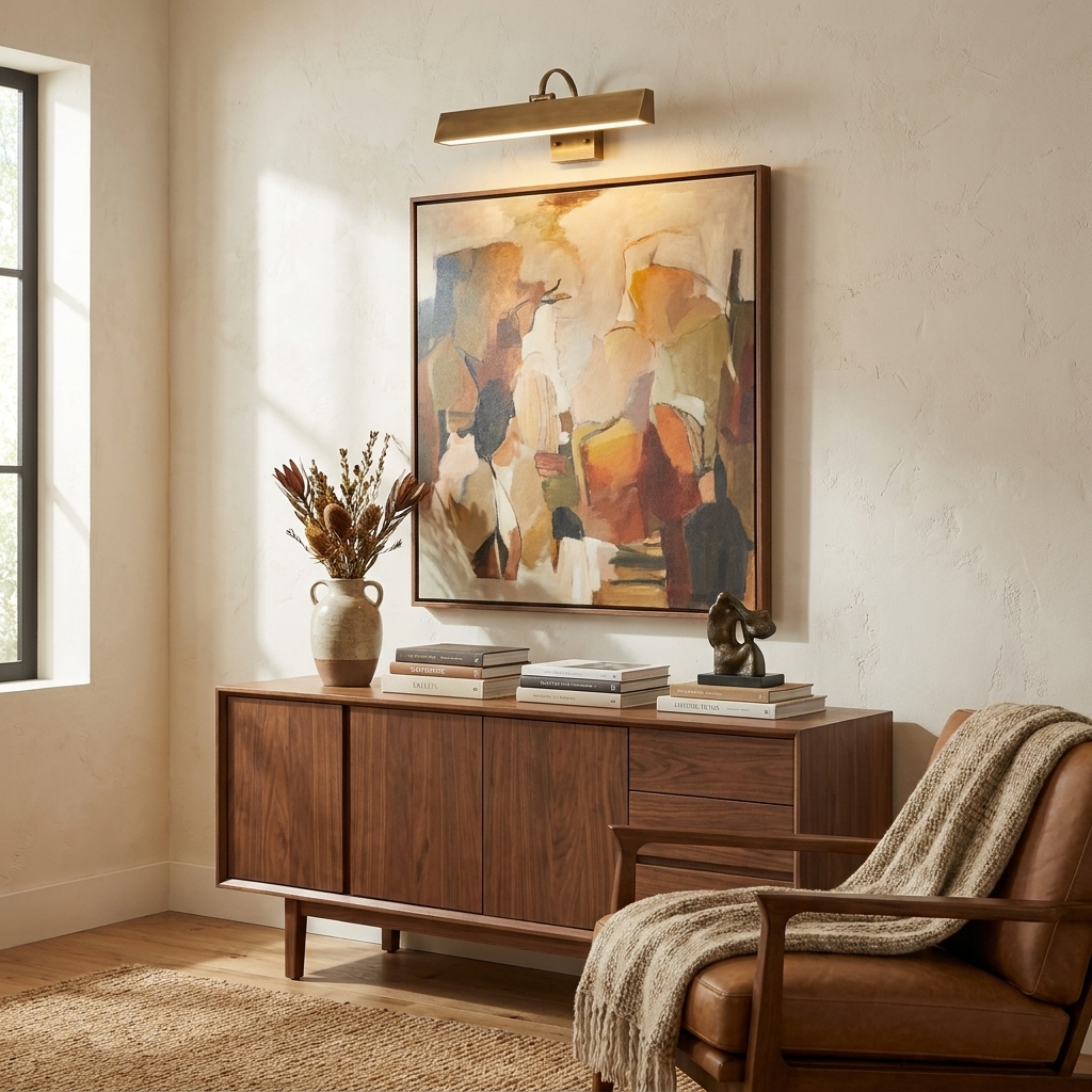 Valenne Vintage Brass LED Picture Light