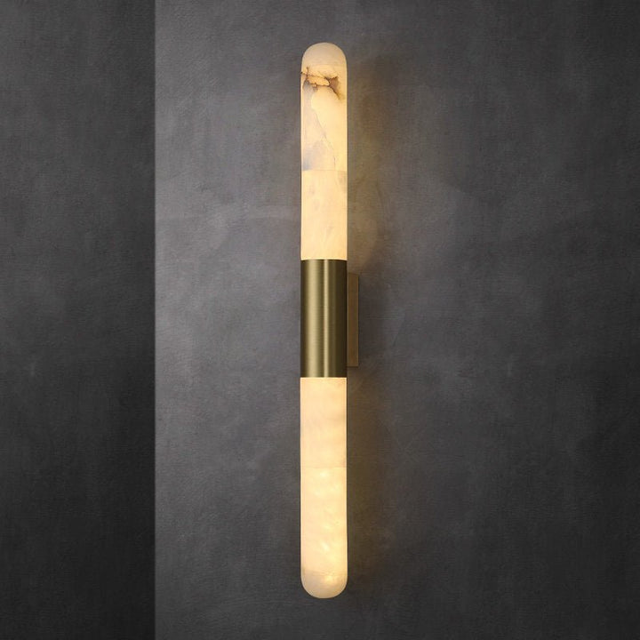 Velin Alabaster Tube Wall Sconce - Vakkerlight