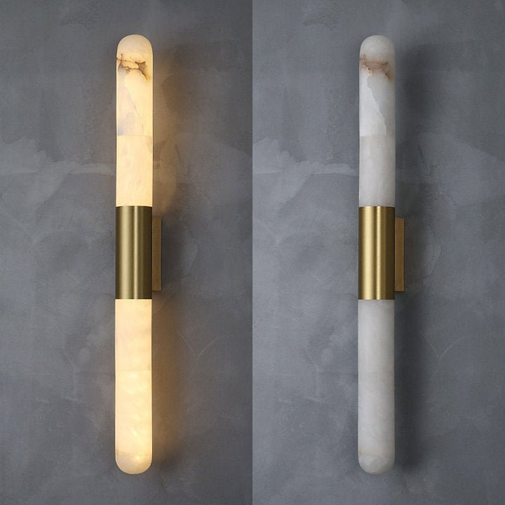 Velin Alabaster Tube Wall Sconce - Vakkerlight